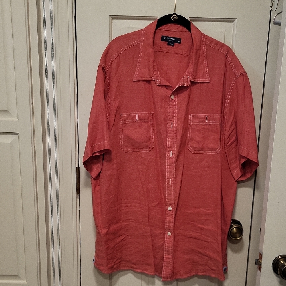Tommy Bahama Red Casual Button Down Shirt